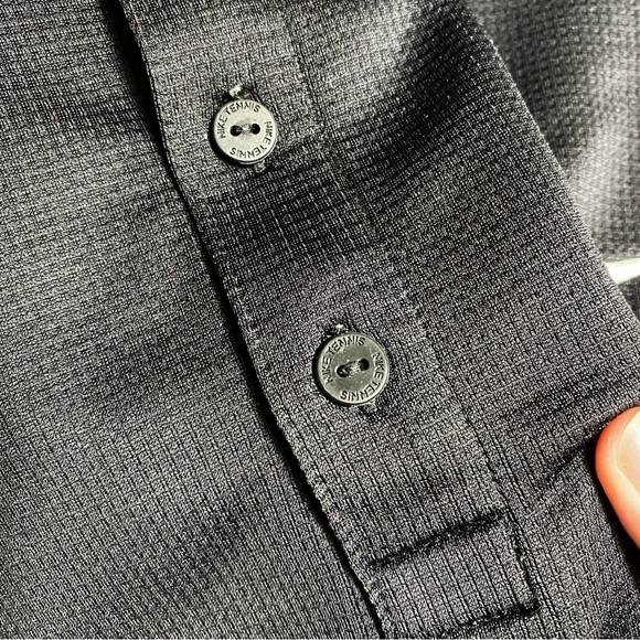 Nike Dri-FIT Men’s Tennis Polo Black - Picture 5 of 5